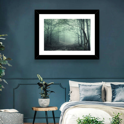 Misty Forest Path Wall Art