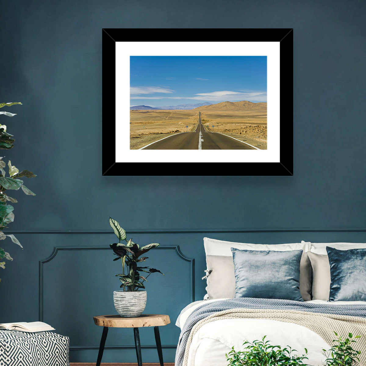 Atacama Road to the Horizon Wall Art in a room, landscape