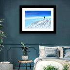Mountaineer Summit Silhouette Wall Art