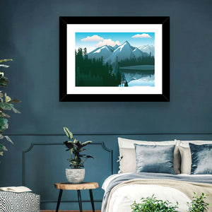 Mountains Lake Wall Art