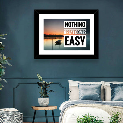 Nothing Great Comes Easy, Boat at Sunrise Wall Art