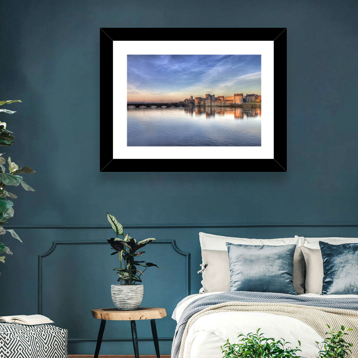 King John's Castle at Sunset Wall Art in a room, landscape