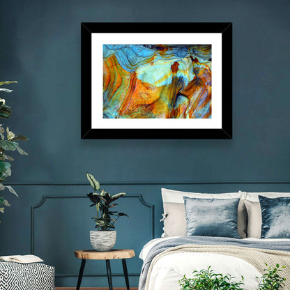 Agate-inspired Rock Pattern Wall Art