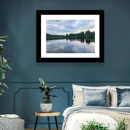 Beaver Lake Park Sunrise Reflection Wall Art