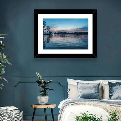 Lake Wateree Twilight Reflection Wall Art