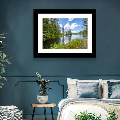 Lake Pend Oreille Wildflower View Wall Art