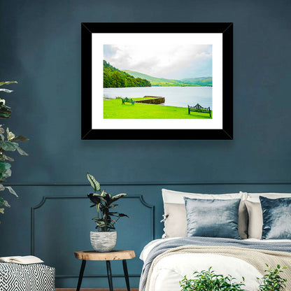 Ullswater Lakeside Benches Wall Art