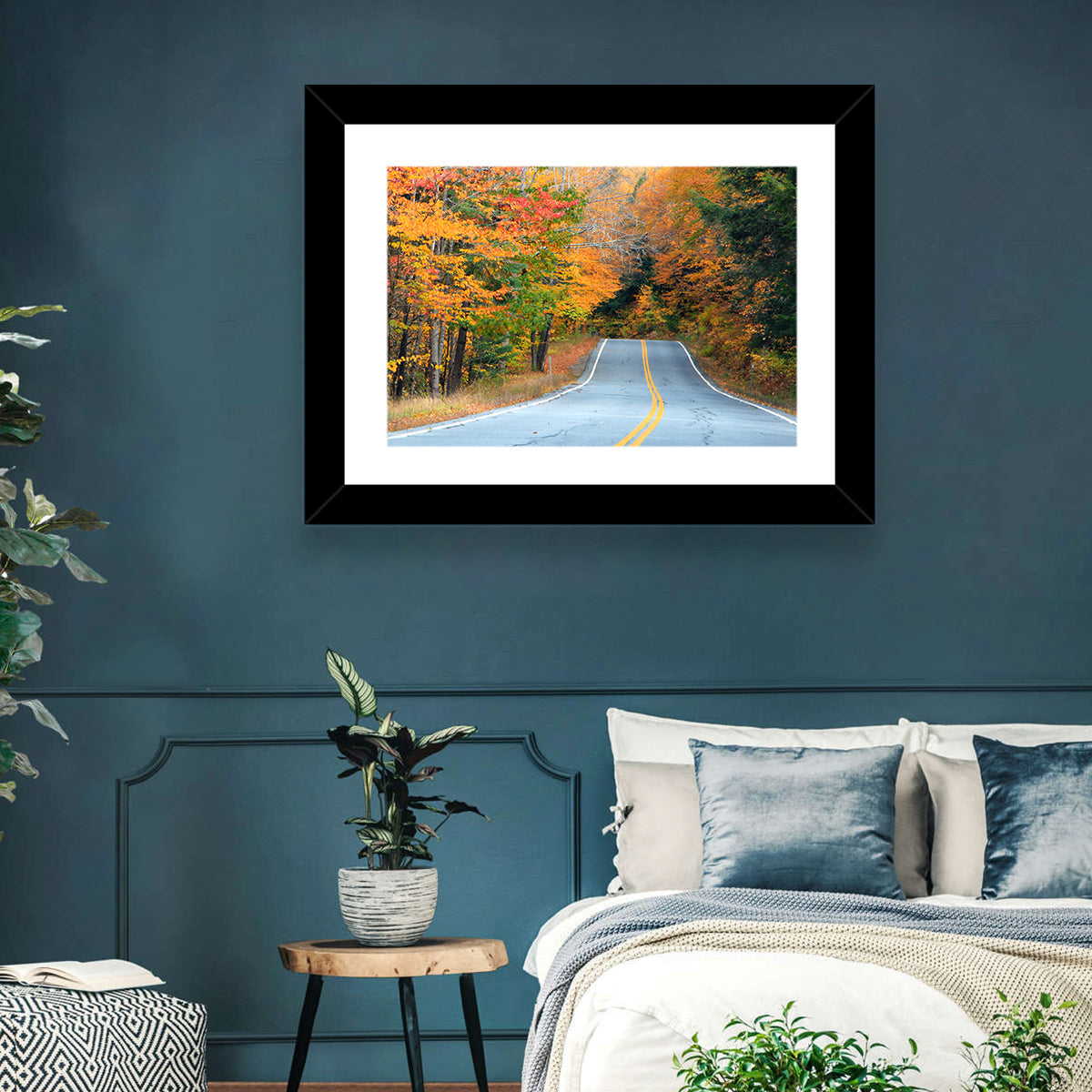 Autumn Road in New Hampshire Wall Art
