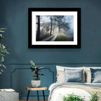 Foggy Forest Path Wall Art