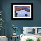 Lake Monroe Aerial with Islands Wall Art