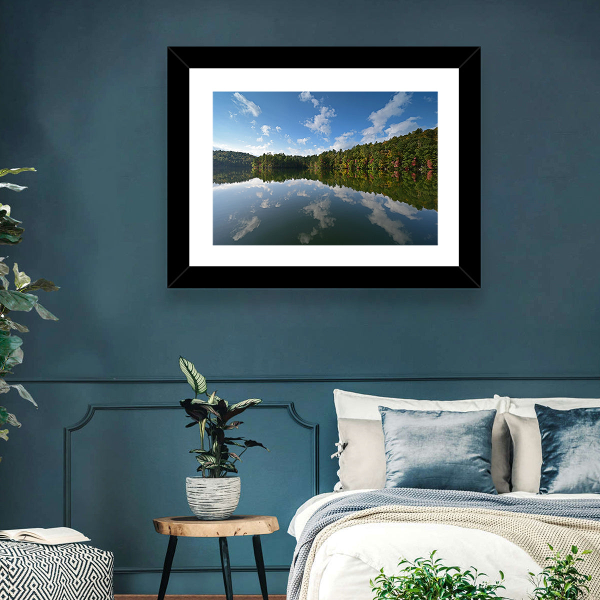 Autumn Reflection at Lake Santeetlah Wall Art