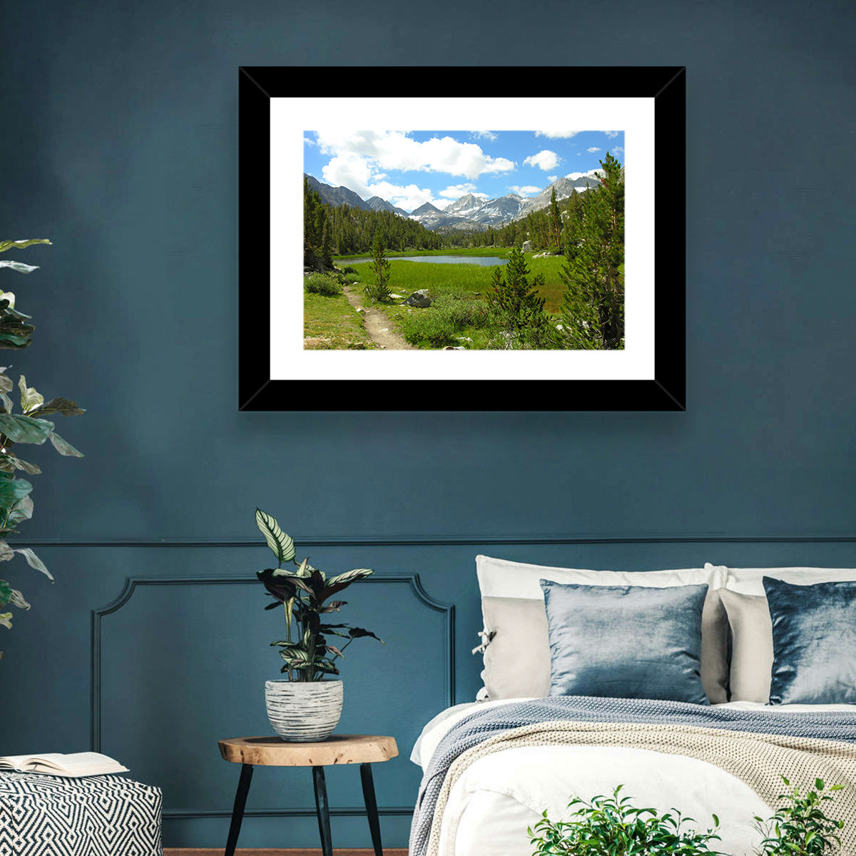 Sierra Nevada Trail to Snow Capped Peaks Wall Art