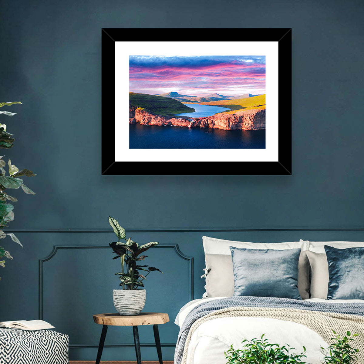 Sørvágsvatn Sunset Wall Art