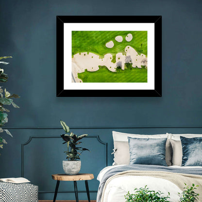 Aerial Golf Course Landscape Wall Art
