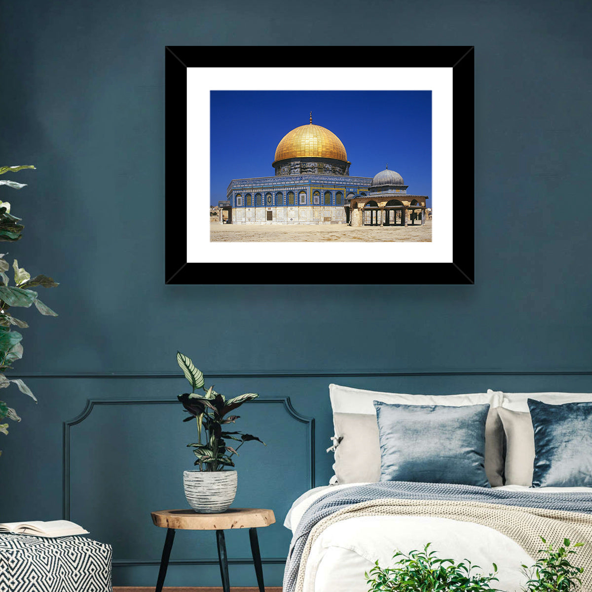 Golden Dome of the Rock, Jerusalem Wall Art in a room, landscape