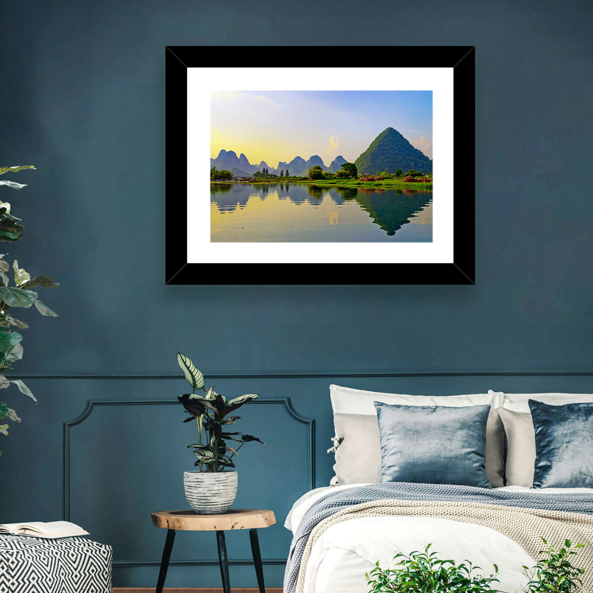 Yangshuo Reflection on Li River Wall Art