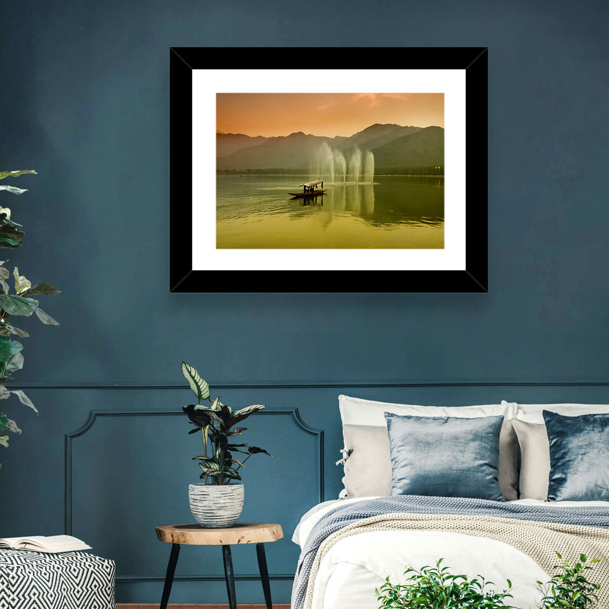 Dal Lake Srinagar Wall Art in a room, landscape