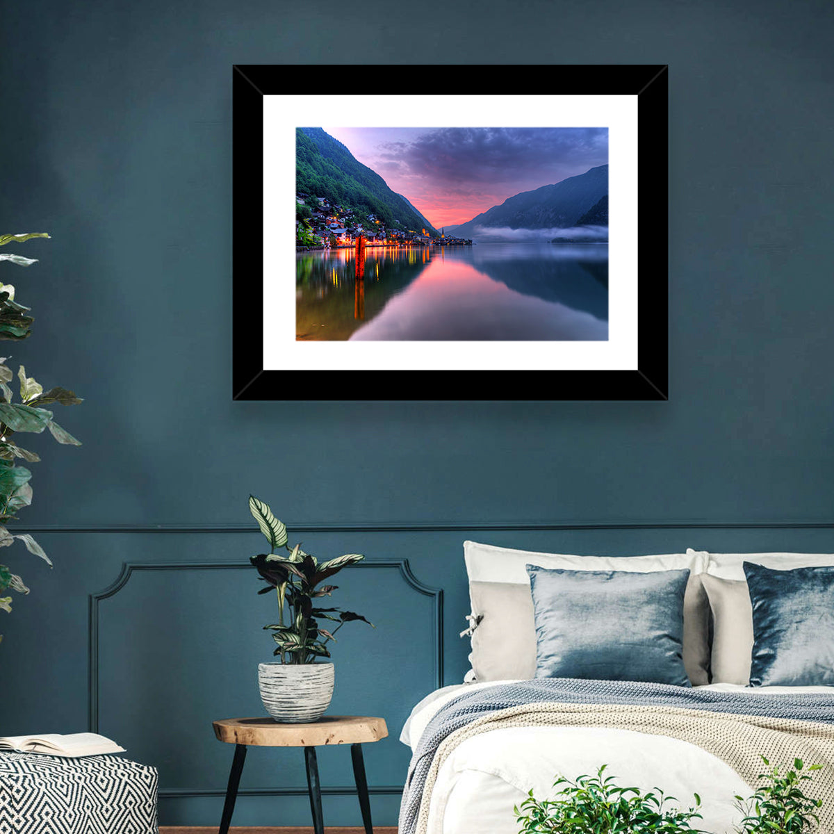 Hallstatt Mountain Village Wall Art
