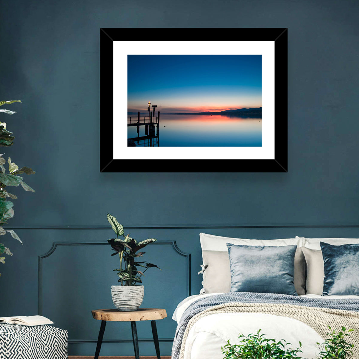 Lake Geneva Sunrise Pier Wall Art