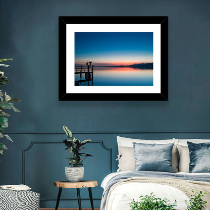 Lake Geneva Sunrise Pier Wall Art