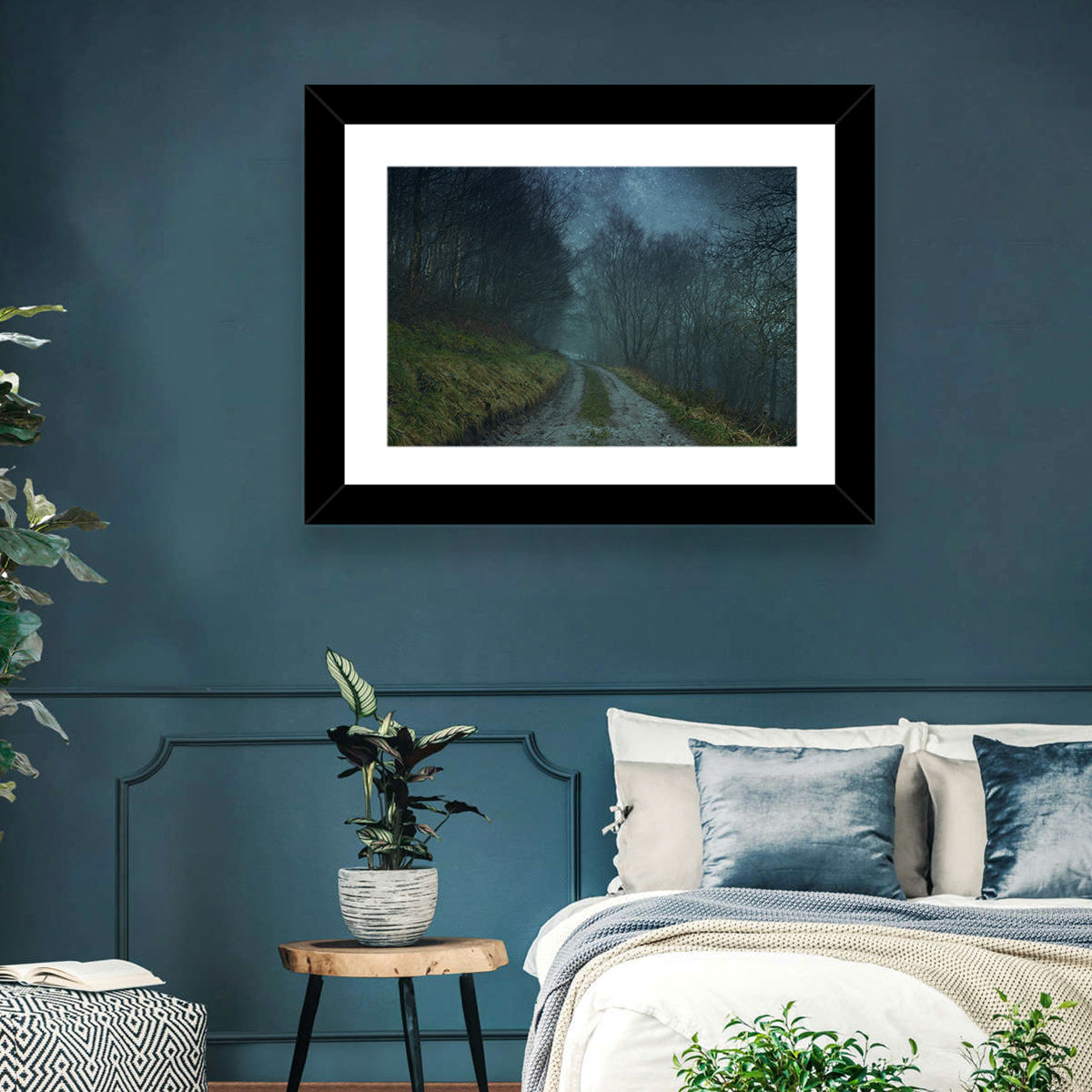 Misty Forest Pathway Wall Art