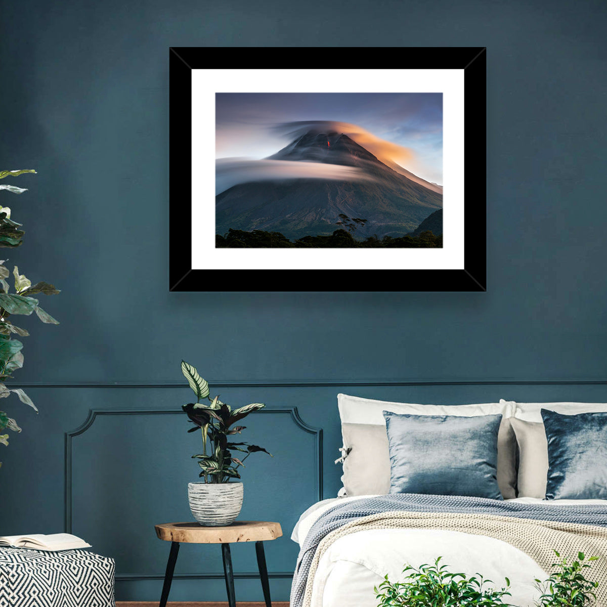 Mount Merapi at Dusk Wall Art