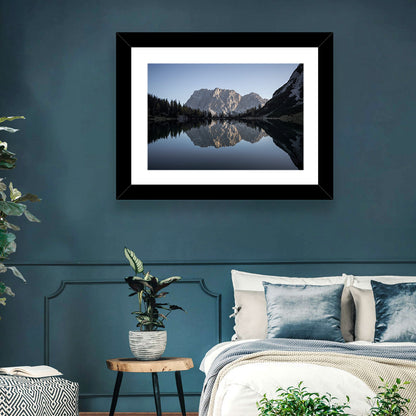 Zugspitze from Lake Seebensee Wall Art