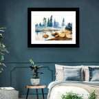 Misty Pine Stream Wall Art