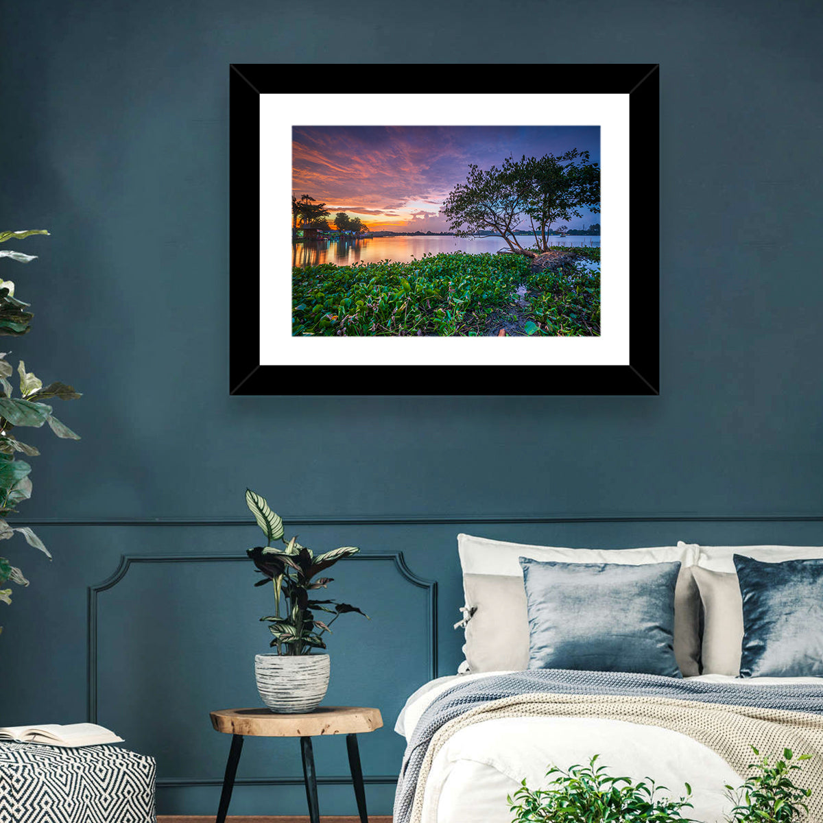 Cipondoh Lake Hyacinth Sunset Wall Art