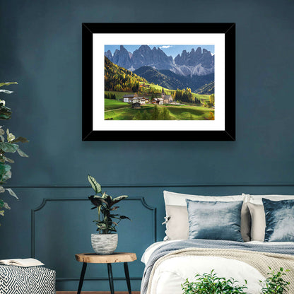 Santa Maddalena Autumn Village Wall Art