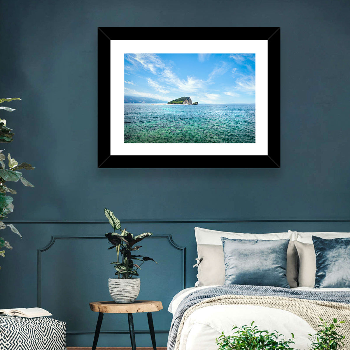 Sveti Nikola Island, Budva Wall Art in a room, landscape