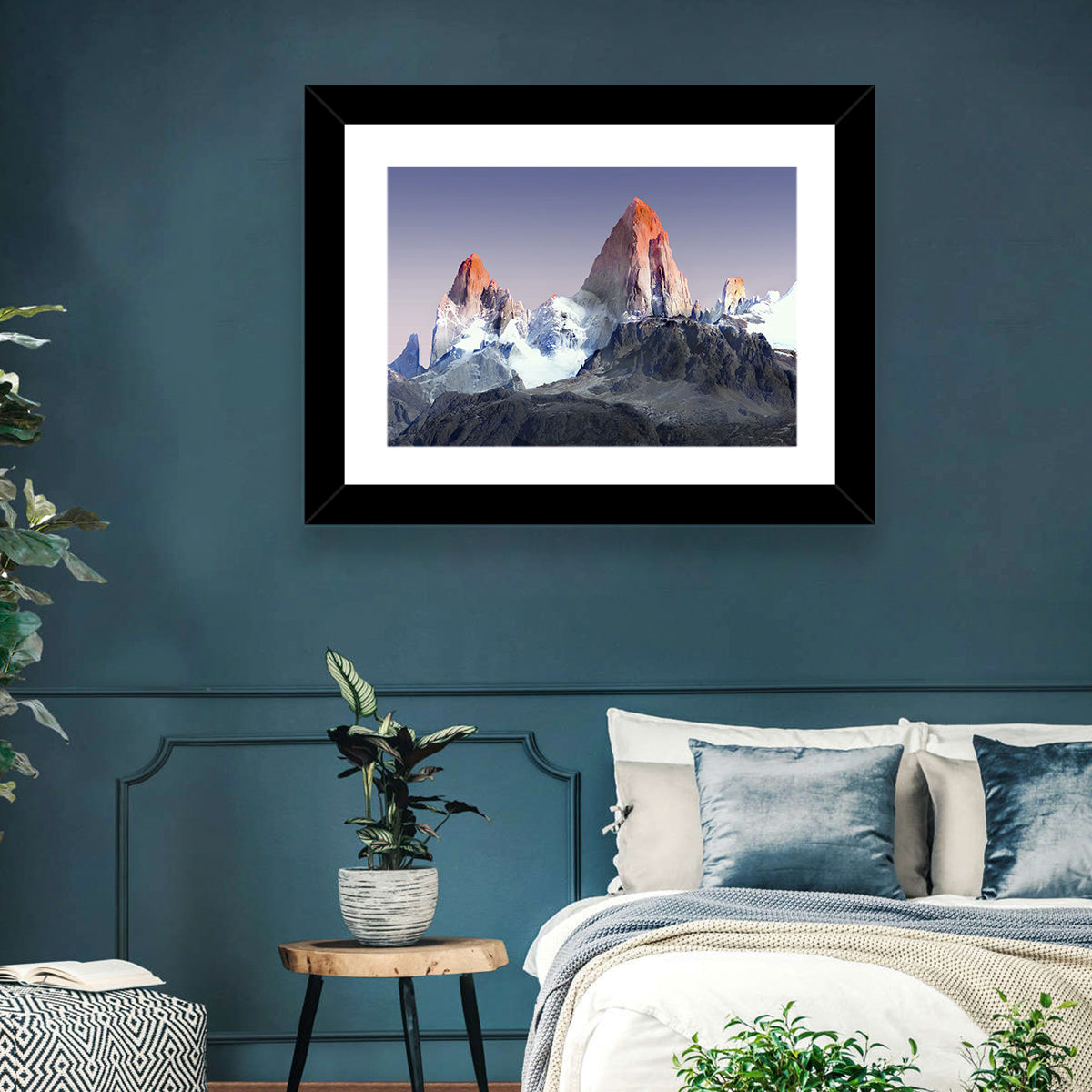 Mount Fitz Roy Wall Art in a room, landscape