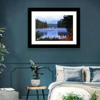 Lynn County Lake Cabin Reflection Wall Art