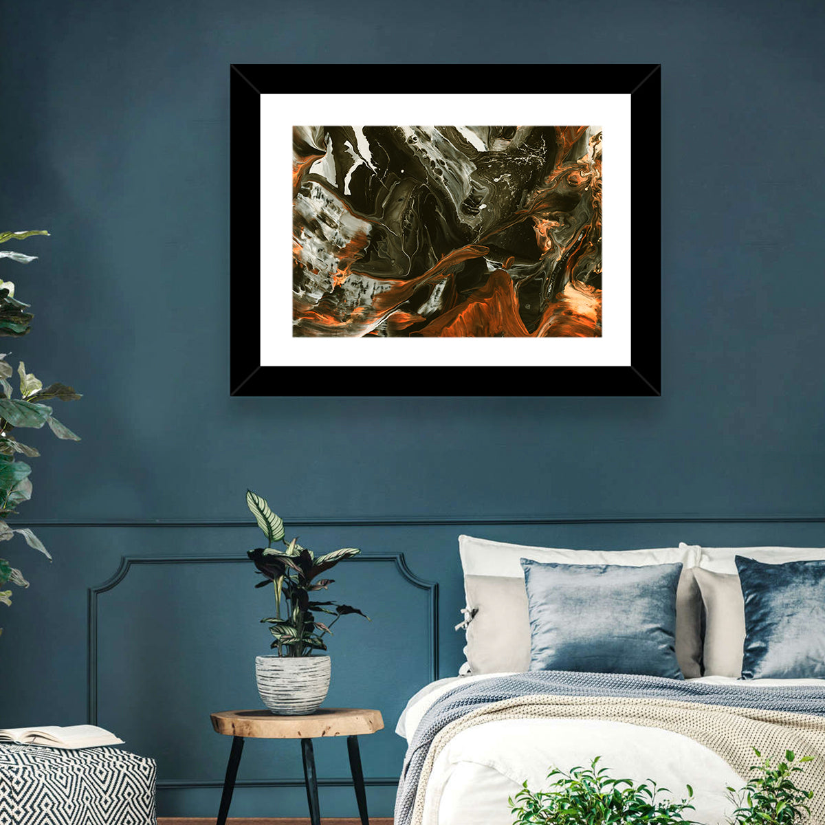 Volcanic Marble Swirl Wall Art