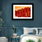 Hanging Dried Chili Peppers Wall Art