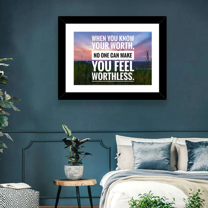 When You Know Your Worth, Golden Hour Wall Art