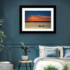 Ottawa River Sunset Canoe Wall Art
