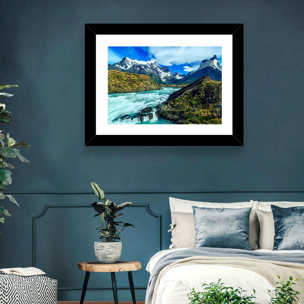 Torres Del Paine Glacier Stream Wall Art
