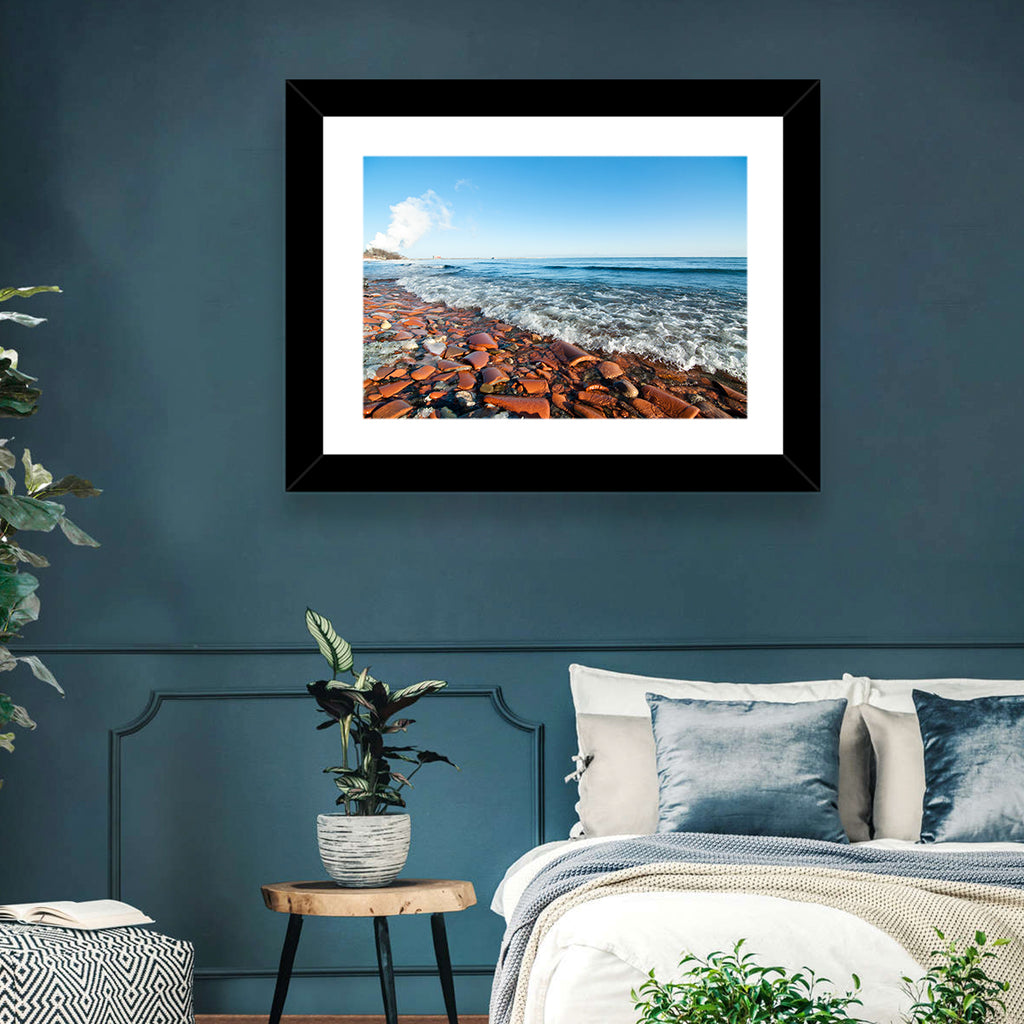 Lake Ontario Terracotta Shoreline Wall Art