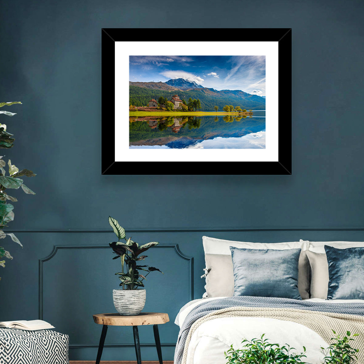 Lake Silvaplana with Crap Da Sass Wall Art