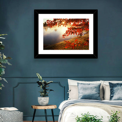 Autumn Pond Sunrise Connecticut Wall Art