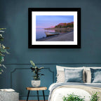 Lake Chapala Shoreline at Dusk Wall Art