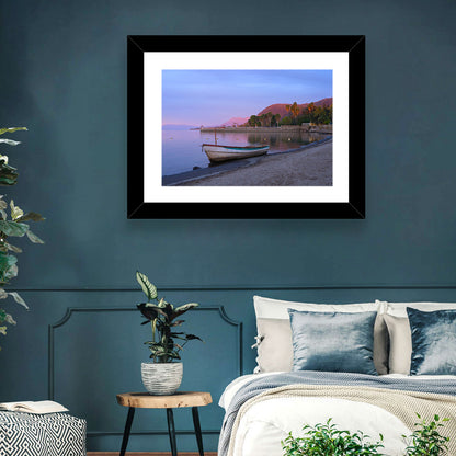 Lake Chapala Shoreline at Dusk Wall Art