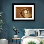 Worms-eye Spiral Staircase Wall Art