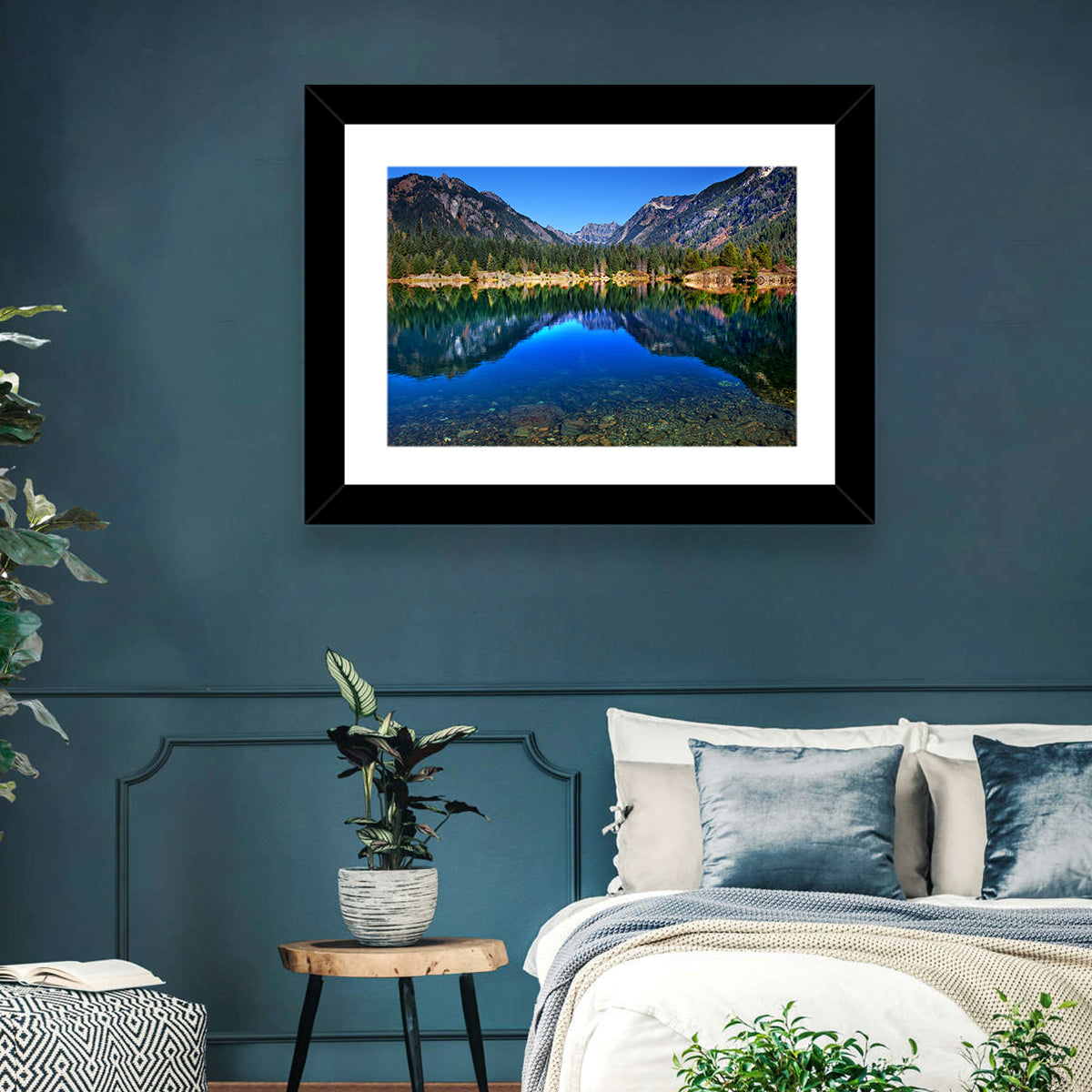 Gold Lake Reflection Wall Art