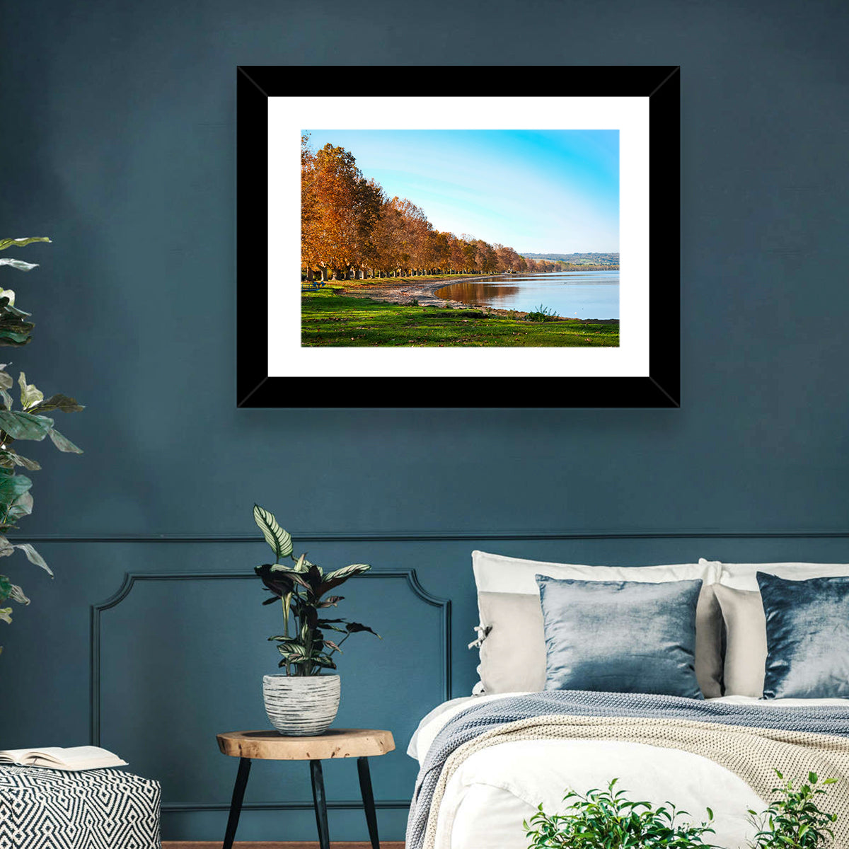 Lake Bolsena Autumn Shoreline Wall Art