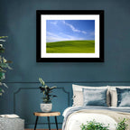 Rolling Green Hill with Blue Sky Wall Art