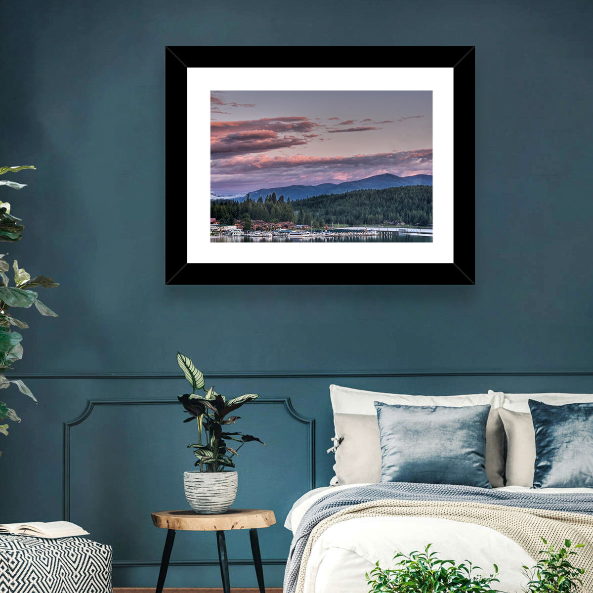 Lake Pend Oreille Twilight Reflection Wall Art