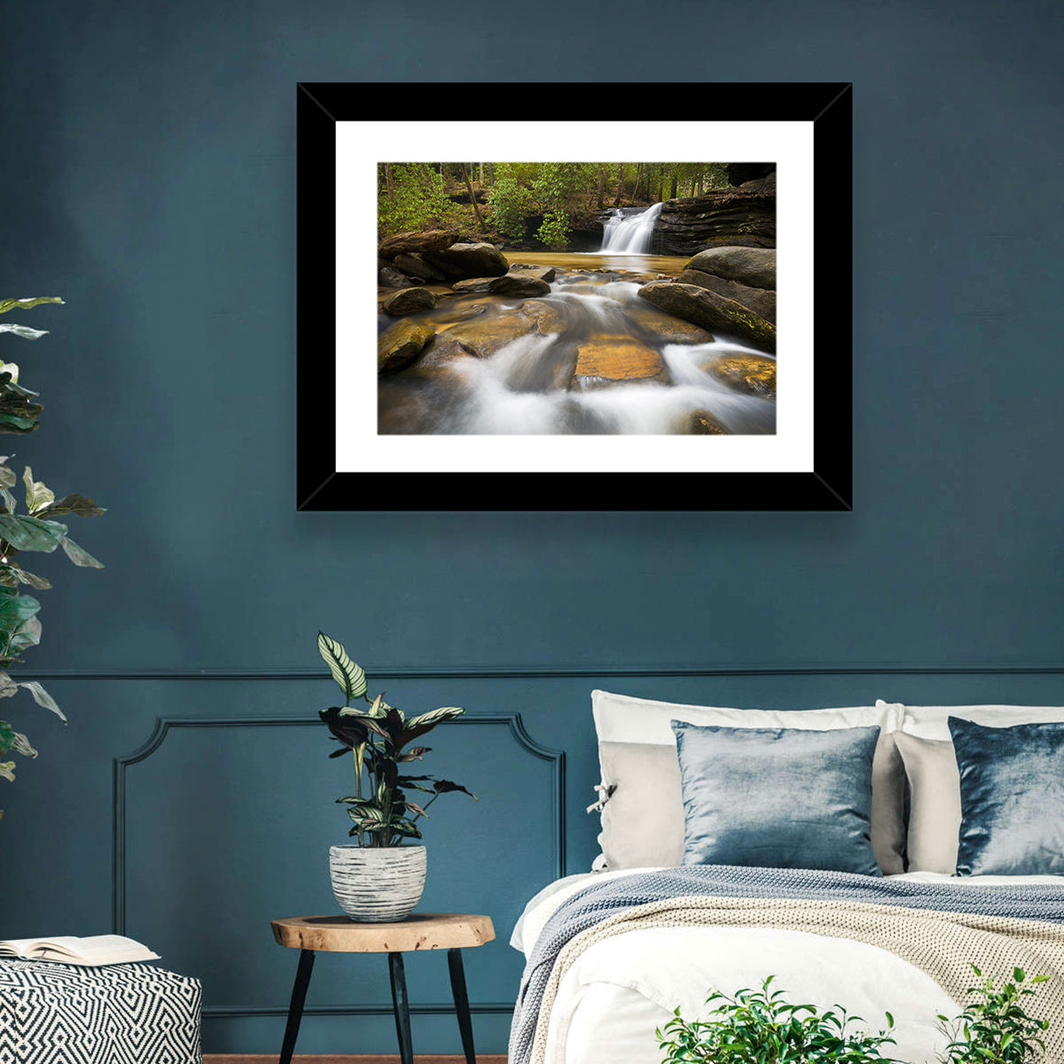 South Carolina Forest Waterfall Wall Art