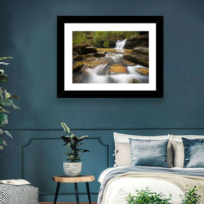 South Carolina Forest Waterfall Wall Art